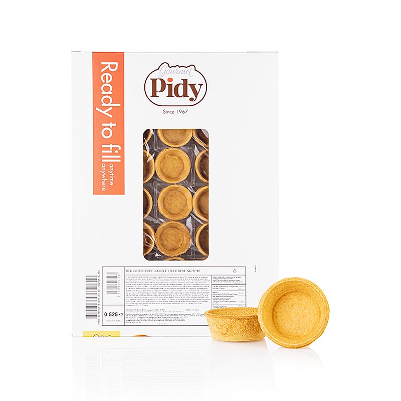 Dessert - Tartelettes Glutenfrei, Ø 5cm, Pidy, 525 g, 70 St