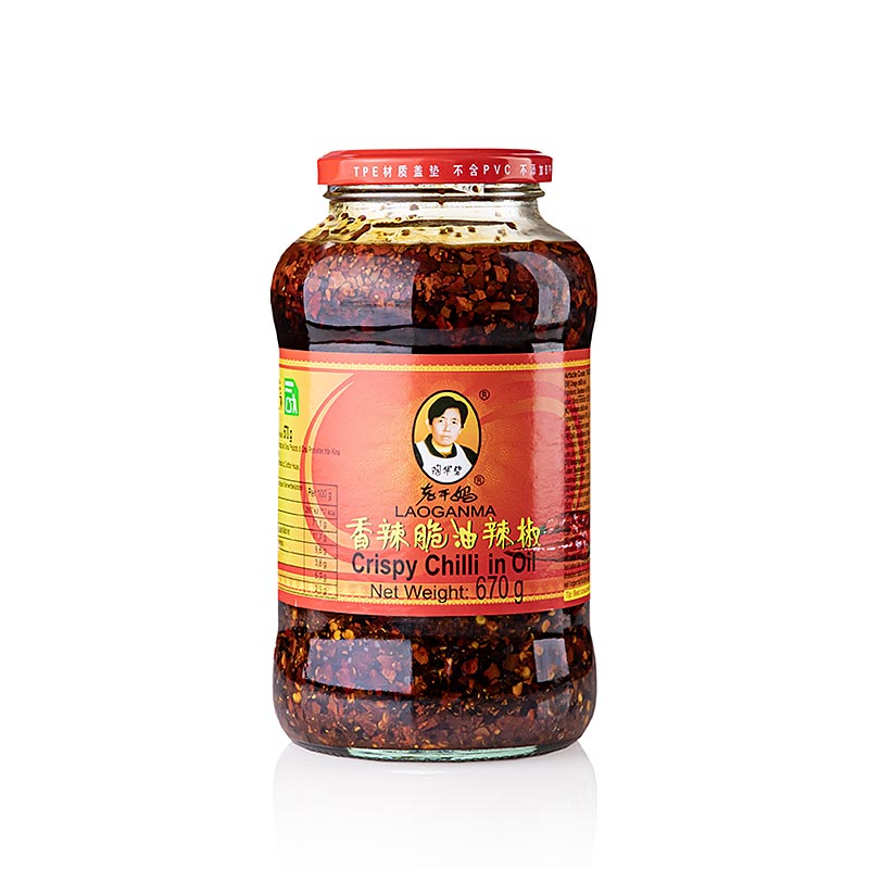 Crispy Chili Oil - Chili in Öl mit knusprigen Zwiebeln, Lao Gan Ma, 670 g