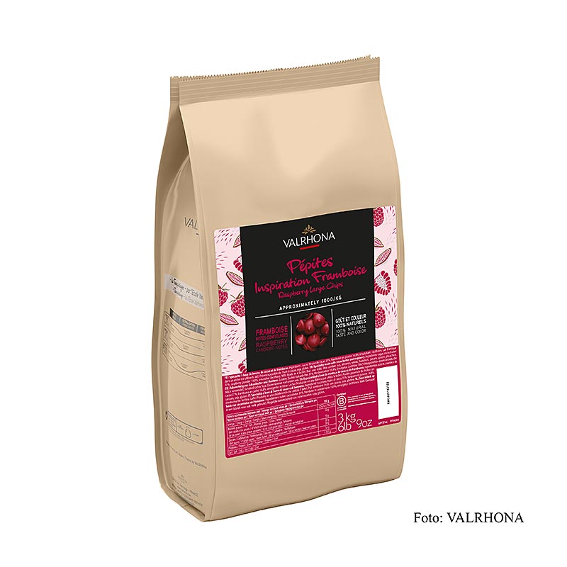 Valrhona Inspiration Himbeere, BACKFEST, Spezialität mit Kakaobutter (56304), 3 kg