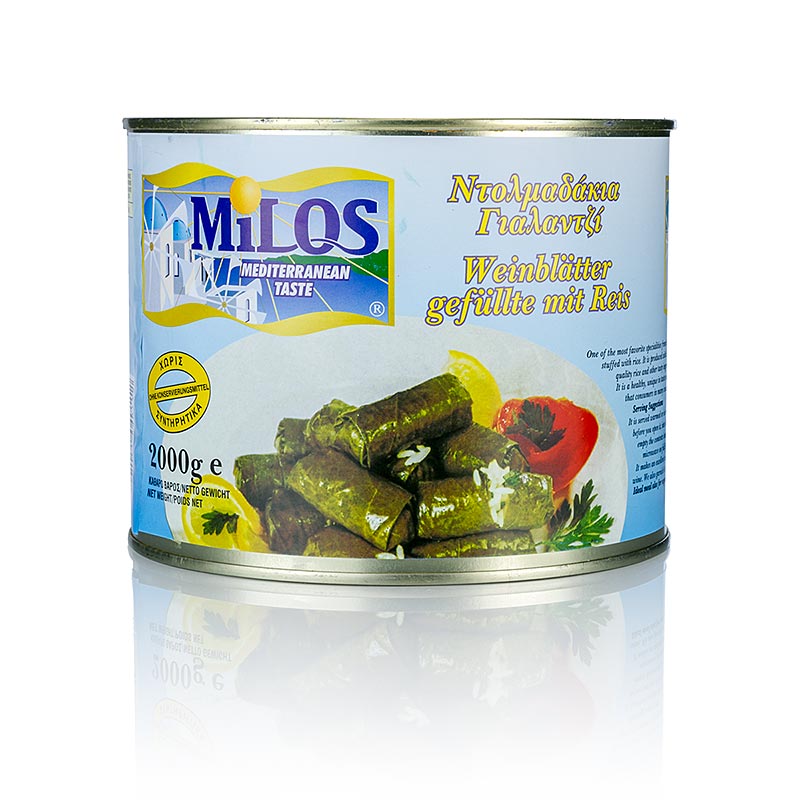 Zanae - Feuilles de vigne farcies au riz, 2 kg, environ 60 pièces