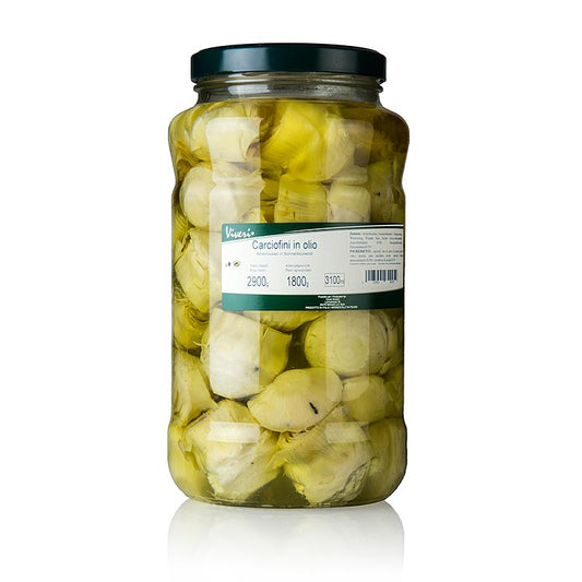 Viveri - Cuori di carciofi sott'olio, in olio di girasole, 2,9 kg