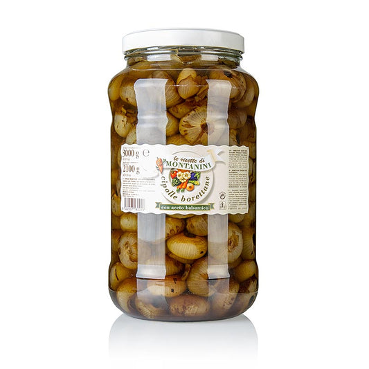 Oignons au Vinaigre balsamique  Cipolline Borettane, Montanini, 3 kg