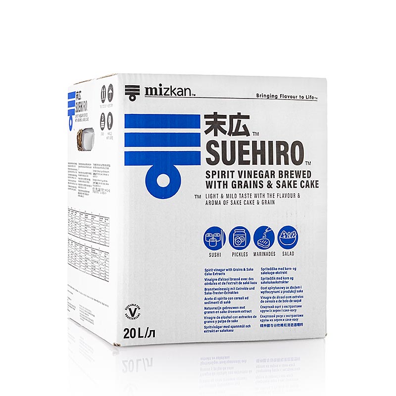 Suehiro - Vinaigre de blé au saké pour sushis, Sel, Mizkan, 20 l