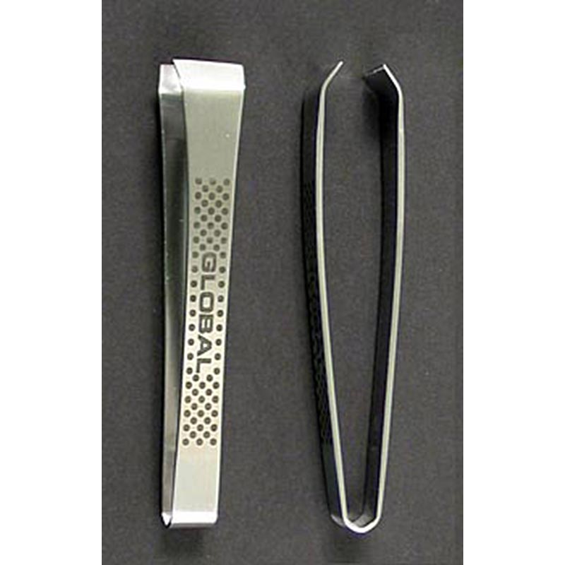 Pinzetta a spina di pesce Global GS-20/B, acciaio inossidabile puntinato, 11,5 cm, 1 pz.