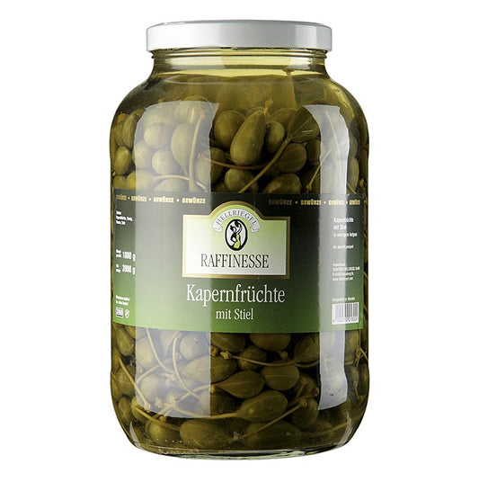 Hellriegel - Kapernfrüchte, groß, mit Stiel, ø 18-21mm, Rafinesse, 3,9 kg