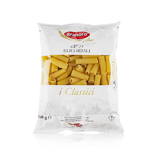 Granoro Rigatoni/ Elicoidali, tubes courts, No.23, 12 kg, 24 x 500g