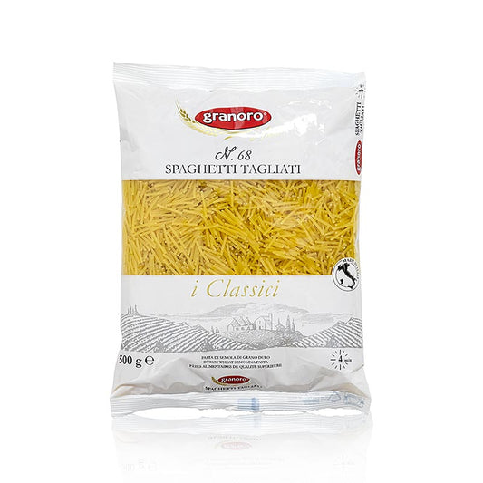 Granoro Vermicelli Tagliati, nouilles à potage fines et courtes, No.68, 500 g