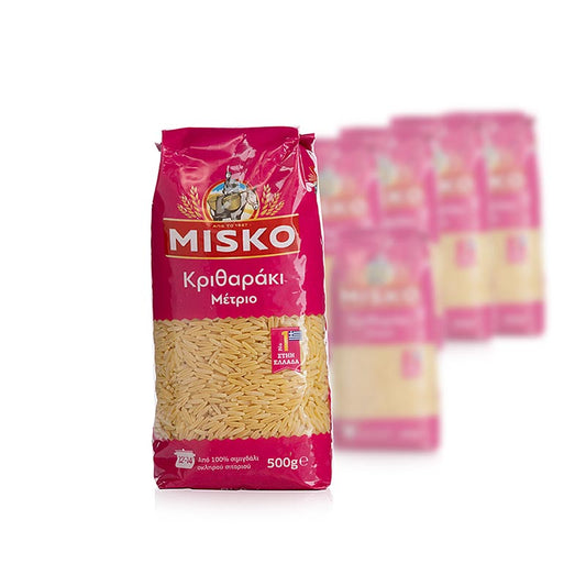Barilla Hellas - Misko - Pâtes en forme de grains de riz, originaires de Grèce, 10 kg, 20 x 500 g