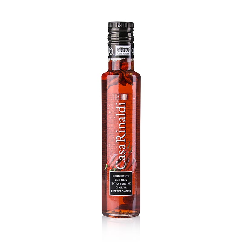 Huile d'olive vierge, Casa Rinaldi, aromatisée au piment, 250 ml