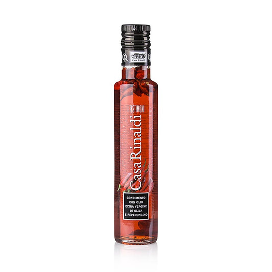 Natives Olivenöl Extra, Casa Rinaldi mit Peperoncino aromatisiert, 250 ml