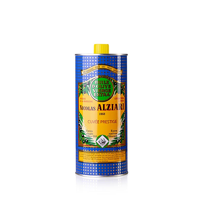 Huile d'olive , fruitée douce, Alziari, 500 ml
