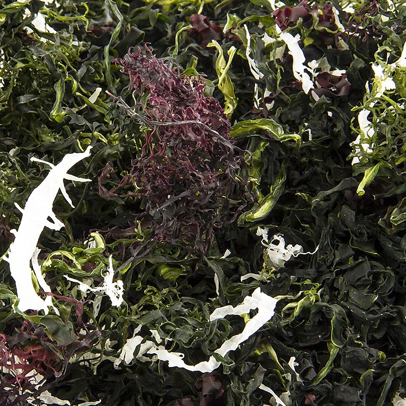 Kaiso Dried Seaweed Mix, Algues séchées, 6 sortes d'algues pour salade Kaiso, 100 g