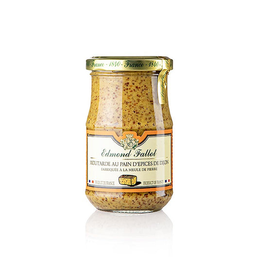 Fallot - Senape grossolana, con pane alle spezie e Miele, 190 ml