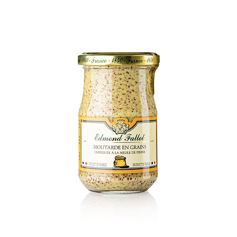 Fallot - Moutarde à l'ancienne au vin blanc, 190 ml