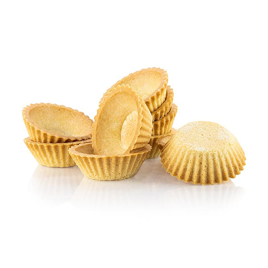 HUG - Tartellette da dessert, rotonde, ø 6 cm, H 2 cm, pasta frolla, 3 kg, 210 pezzi