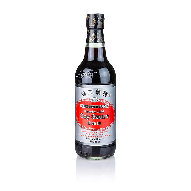 Salsa di soia - Shoyu, Pearl River Bridge, di colore chiaro, Cina, 500 ml