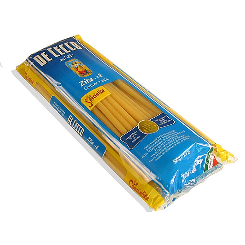 De Cecco Zita, Macaroni, 4 (6)mm, 24cm de long, No.18, 12 kg, 24 x 500g