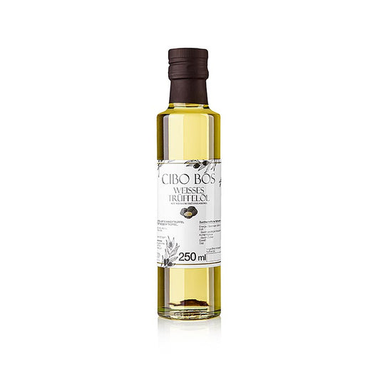CIBO BOS Natives Olivenöl Extra mit weißem Trüffelgeschmack (Trüffelöl), 250 ml