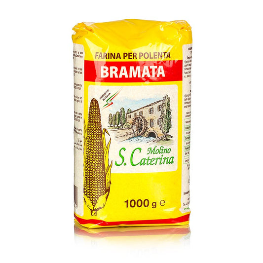 Molino - Polenta - Bramata Grossa, semola di mais, a grana grossa, 1 kg