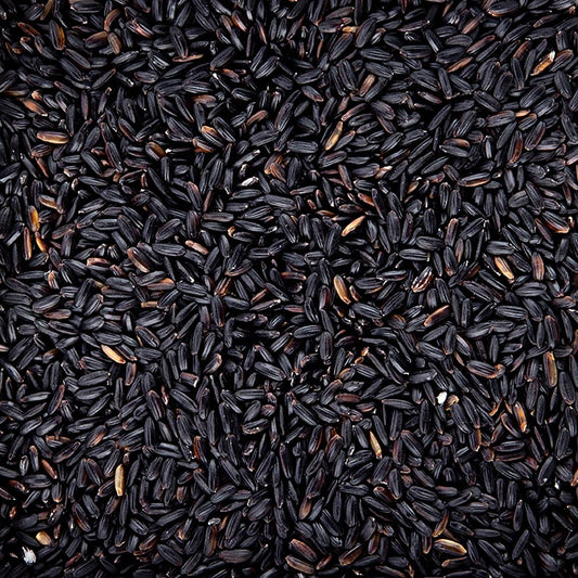Riso nero naturale a chicco tondo, Piemonte, ideale per risotti, 1 kg