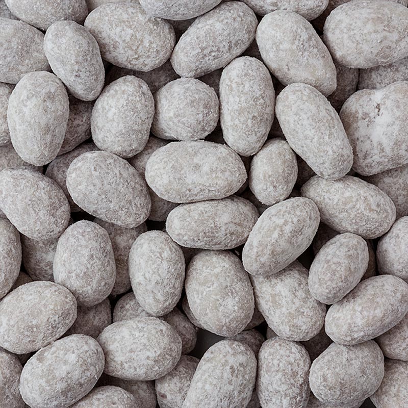 Valrhona "Amandes Gianduja", Mandeln in Gianduja, mit Puderzucker, 2 kg