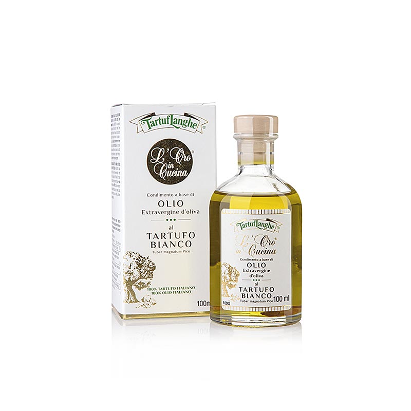 Huile d'olive vierge Tartuflanghe « L'Oro in Cucina » à la truffe blanche et arôme 10