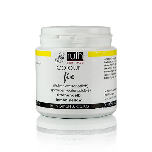 Colorante alimentare in polvere, giallo limone, solubile in acqua, 9101, Ruth, 50 g