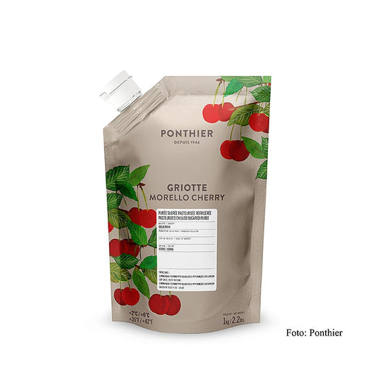 Ponthier Kirschpüree, Griottes-Sauerkirsche, mit Zucker, 1 kg