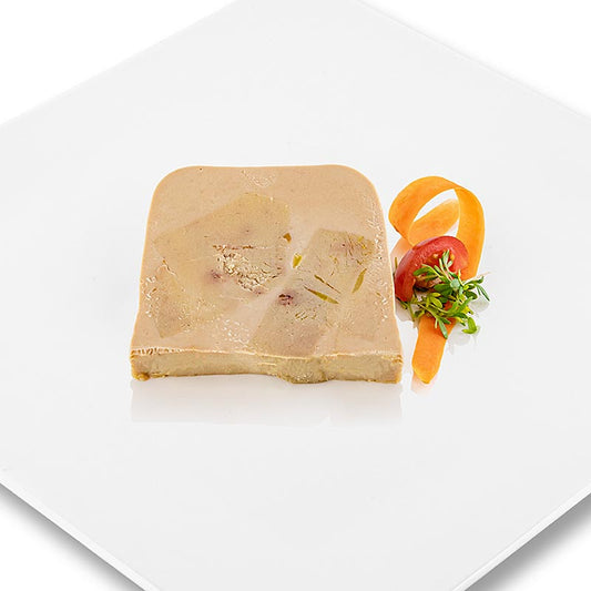 Rougie - Gänsestopfleberblock, mit Stücken, Foie Gras, Trapez, Halbkonserve, Rougié, 1 kg