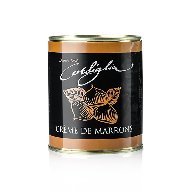CORSIGLIA - Maronen Creme, kandierte Maronen & Vanille, weich & süß (gelbe Dose), Facor, 1 kg