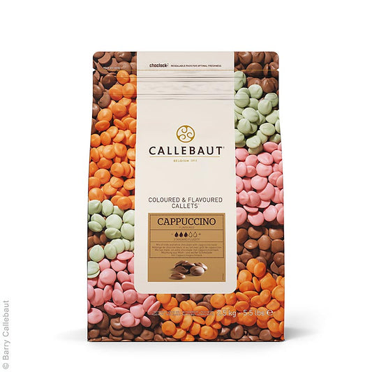Callebaut - Pasta decorativa aromatizzata - Cappuccino, Callets, 2,5 kg