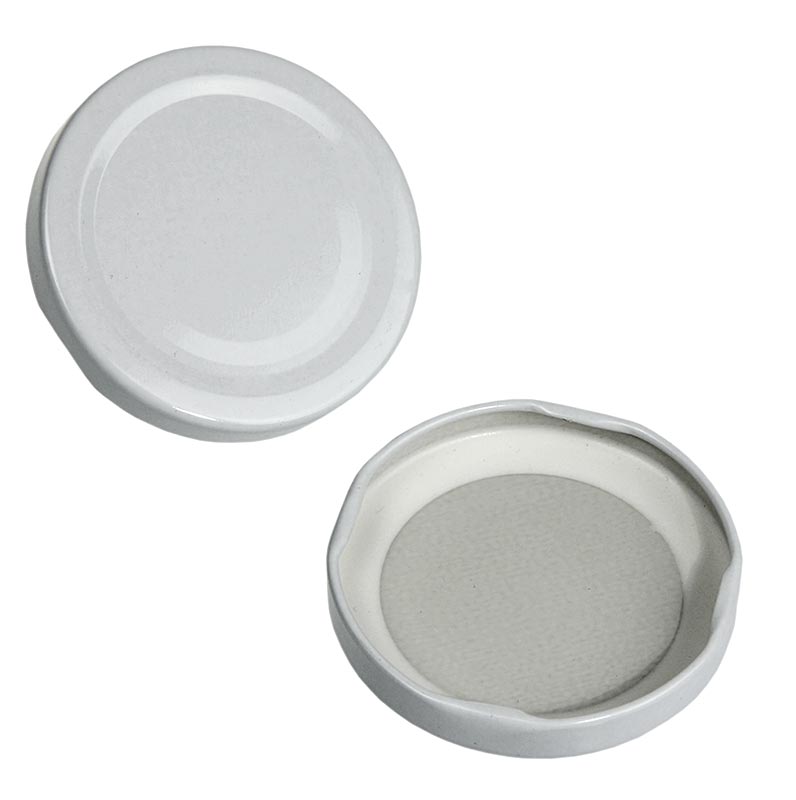 Coperchio, bianco, per vasi rotondi ed esagonali, 63 mm, 287 ml, 1 pz.
