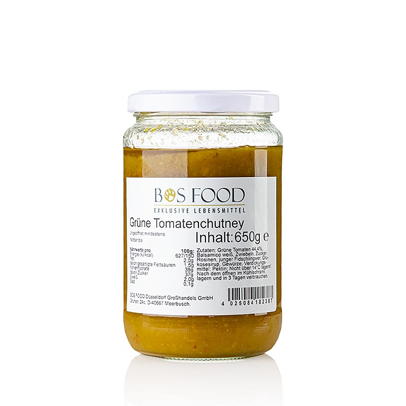 Grüne Tomaten Chutney, mit weißem Balsamico, 650 g