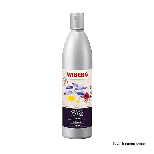 WIBERG Crema di aceto allo zafferano, Bottiglia con beccuccio, 500 ml