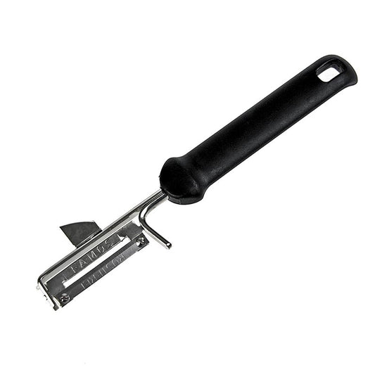 Éplucheur d'asperges, bonne lame, noir, manche plastique, 1 pc