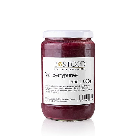 Purea/purea di mirtilli rossi, finemente filtrata, 680 g