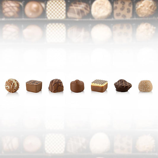 Chocolats - mélange, sans alcool, 7 sortes, Peters, 1,8 kg, env.147 pièces