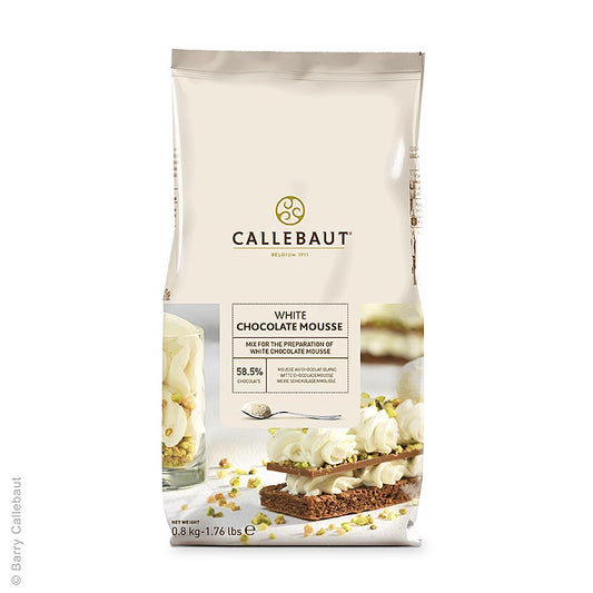 Callebaut - Mousse au chocolat - Poudre, blanche, 800 g