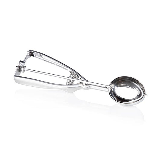Portionneuse à glace ovale, 1/30 litre, ø 55 x 40mm, 23cm de long, acier inoxydable, 1 pc