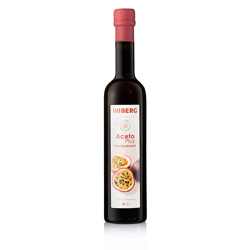 Wiberg Aceto Plus al frutto della passione, acidità 3,7%, 500 ml