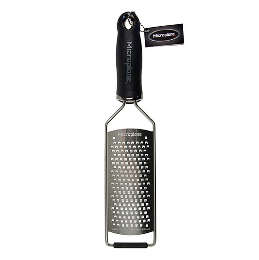 Microplane - Gourmet Serie - grobe Reibe, Griff schwarz/soft-touch, 1 St