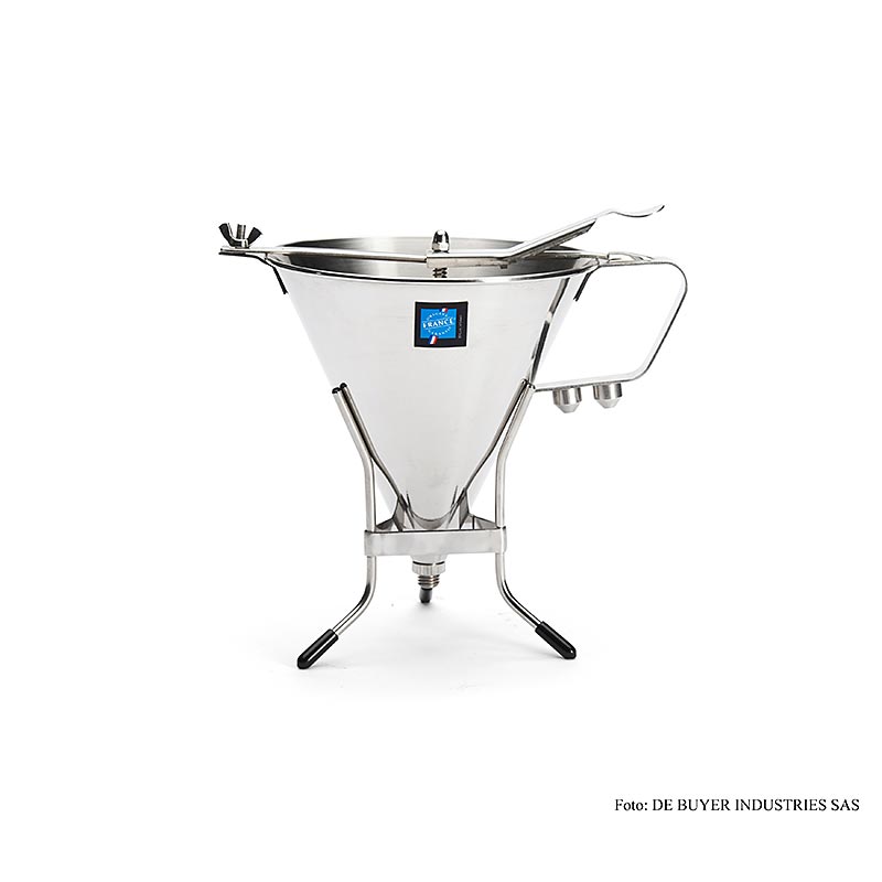 deBUYER Fondanttricher, automatisch, mit 3 Auslaufmaßen, 1,9 Liter, mit Gestell, 1 St
