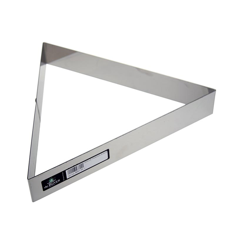 deBUYER Cadre, triangulaire, acier inoxydable, 30cm de côté, 4,5cm de haut, 1 pc