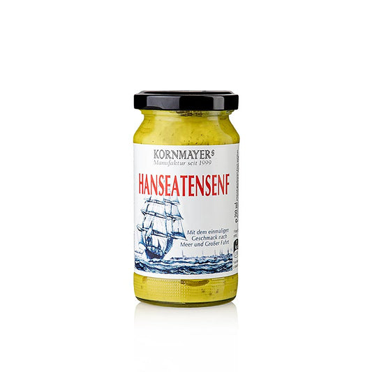 Kornmayer - Senape anseatica, con filetti di acciughe e rum, 210 ml