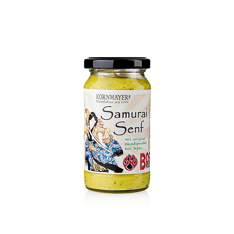 Kornmayer - Samurai Moutarde, au wasabi et aux herbes, 210 ml