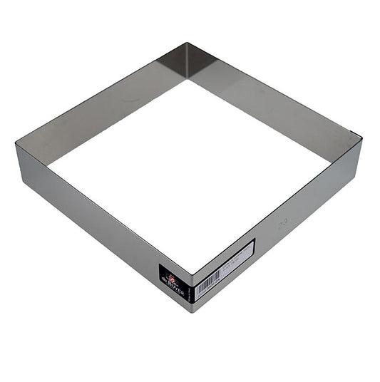 Cornice deBUYER, quadrata, acciaio inossidabile, 24 x 24 cm, altezza 4,5 cm, 1 pz.
