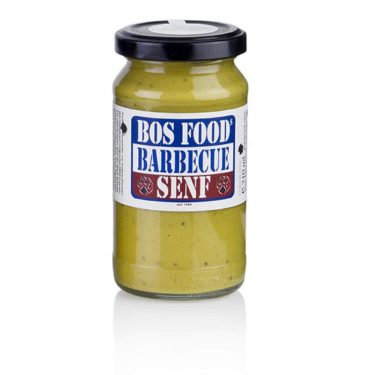 Barbecue Senape  BOS FOOD EDITION, del maestro del barbecue e delle grigliate Andreas Rummel, 210 ml