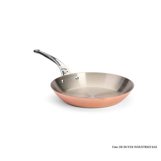 deBUYER "Prima Matera" Padella a induzione, rotonda, rame-acciaio inossidabile, ø 28 cm, 1 pz