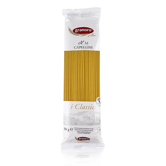 Granoro Capellini, spaghetti très fins, 1mm, No.16, 12 kg, 24 x 500g