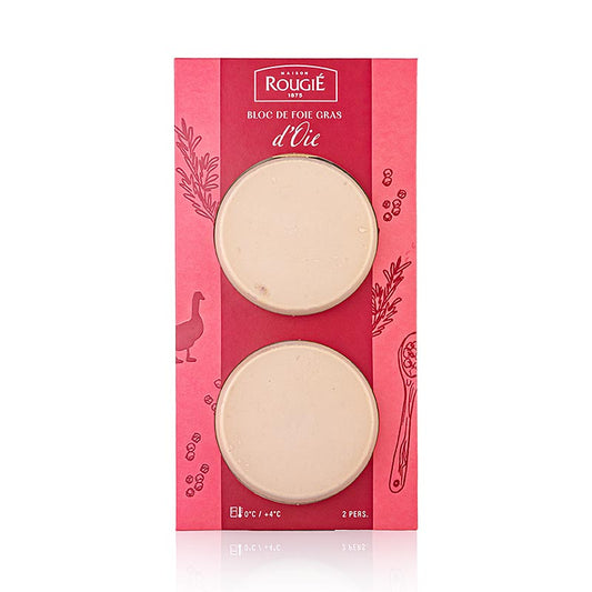 Rougie - Gänsestopfleberblock, 2 Scheiben à ca. 40g, Rougié, 80 g
